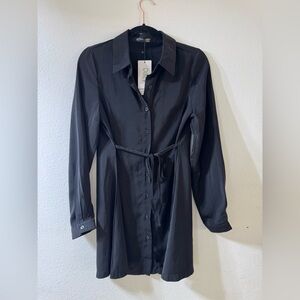 Elegant Black Long Sleeve Dress